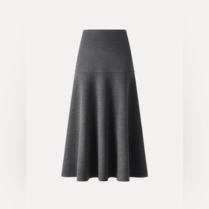 OGL Cashmere-like Flared Maxi Skirt